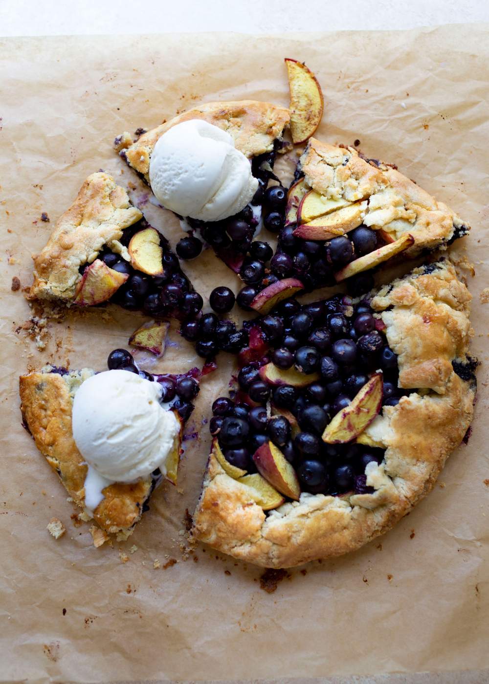 Gluten-Free Blueberry and Peach Galette