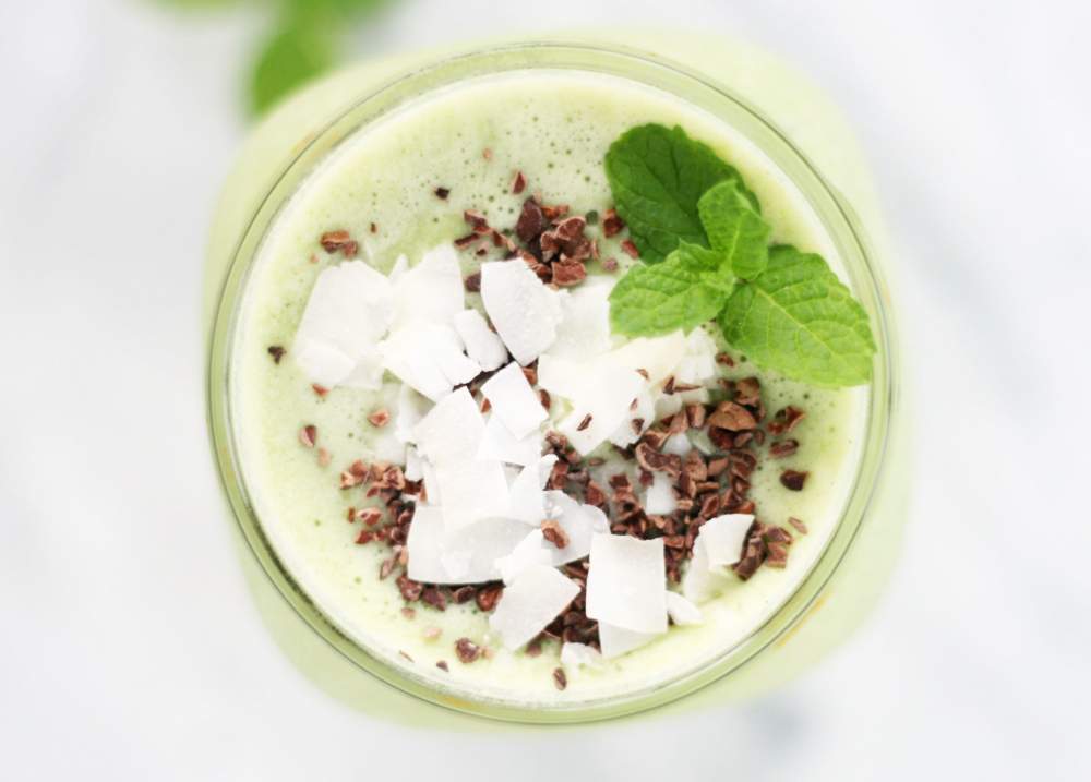 Mint Cacao Chip Smoothie | Vegukate